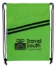 Good Value™ Neon Multi-Zippered Drawstring Backpack - Neon lime